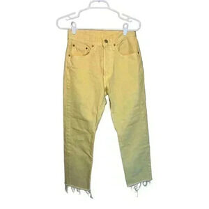 LEVIS 501 YELLOW 26L 26w white label